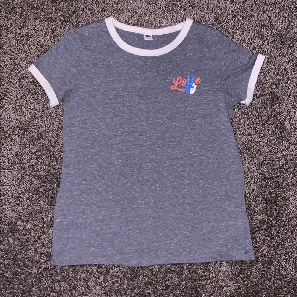 Women's Love Short Sleeve Grey
